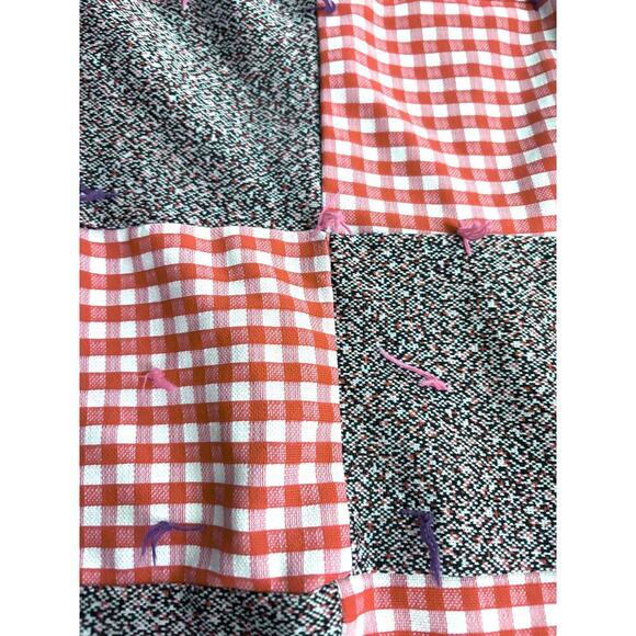 VTG Colorful Patchwork Handmade Quilt Throw Wall Decor 64"x44" Reversible 1970s - Picture 11 of 14